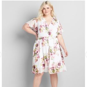 Lane Bryant Floral Fit & Flare Dress - New with tags